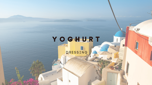 Dressing – Yoghurt dressing